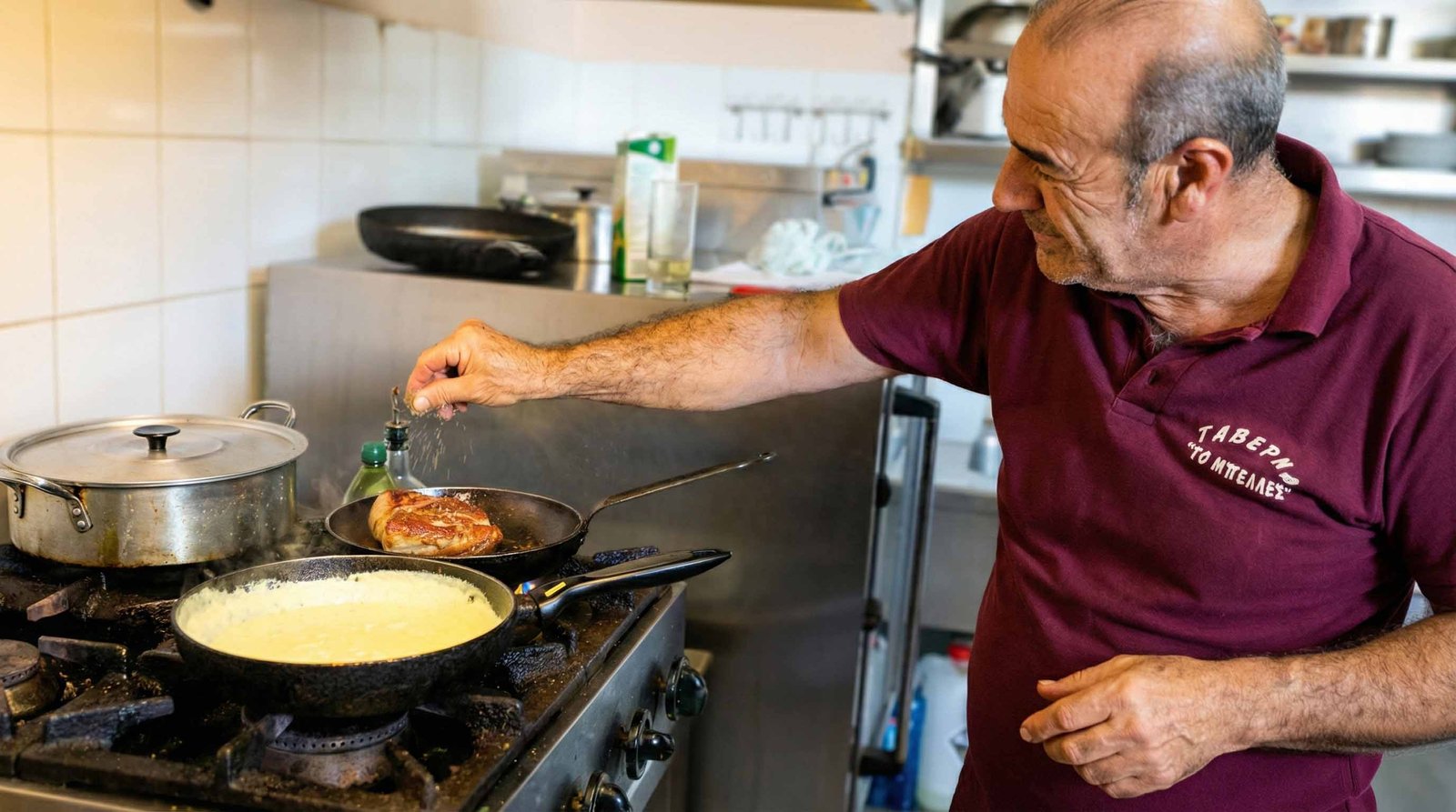 Ο σεφ Αλέξανδρος μαγειρεύει